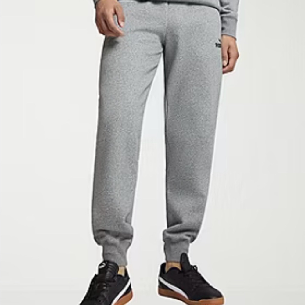 Puma Men’s Gray Fleece Jogger Pants